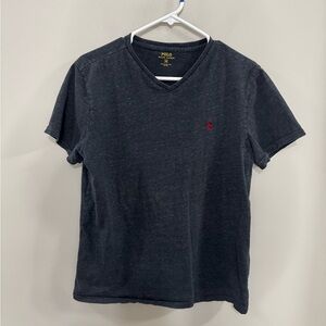 Polo by Ralph Lauren Men's V-Neck Black Short Sleeve Tee. Size Medium